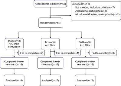 Effects of repetitive transcranial magnetic stimulation at different targets on brain function in stroke patients: a randomized controlled trial